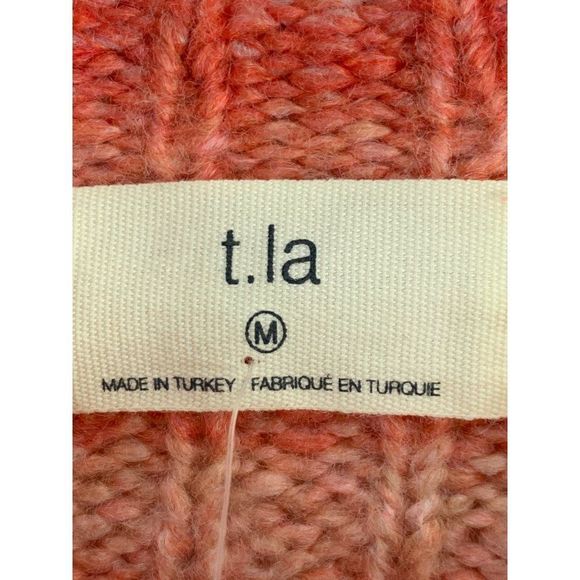 t. la Anthro Drea Raglan Stripe Space Dye Sweater Top Pullover Medium 6345 NWT - Picture 13 of 15